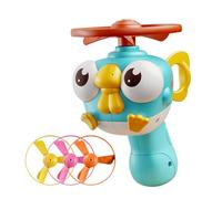 Flying Saucer Launch Toy para niños - Juego de juguetes de mano para juegos de jardín y patio | Juguete interactivo al aire libre con pistola lanzadora para niños pequeños, niños de 3 años +