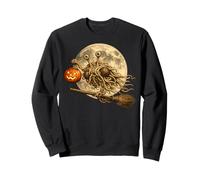 Flying Spaghetti Monster FSM Jack O Lantern Moon Escoba Sudadera