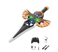 Flying Sword Rc Glider, Remote Flying Sword, 3-Speed Stunt Plane, Airplane with Autopilot and Gyro Stabilizer, Lightweight Easy Fly Rc Glider Outdoor Gift for Teens & Adults (Copper,Handle,1*battery)