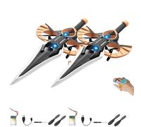 Flying Sword RC Glider, Remote Flying Sword, Remote Controlled Stunt, Drop-Resistant Material, 360° Stunt Flip, 3-Speed Control, Lightweight Easy to Fly (Gesture,2 Sword+2 Betteries)