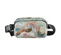 Flying Unicorns - Riñonera de moda para mujeres, hombres y adolescentes, bolsa cruzada multiusos con correa ajustable para ciclismo, senderismo, gimnasio