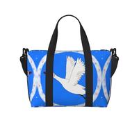 flying white goose - Bolso bandolera de mano para mujer, bolso de mano casual con cremallera, adecuado para el trabajo, viajes, fitness, viajes, color negro, talla única