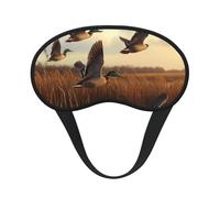 Flying Wild Ducks - Antifaz opaca para dormir, suave y ajustable para bloquear la luz completa, sueño profundo, viajes y relajación