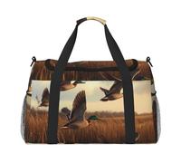 Flying Wild Ducks - Bolsa de viaje compacta resistente al agua para deportes, gimnasio y fin de semana para hombres y mujeres