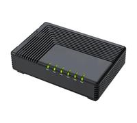 FLYINGVOICE FTA5111 Adaptador de teléfono analógico, 1 puerto FXS y 1 FXO, supervivencia independiente, enrutamiento de llamadas, conferencia de 3 vías, adaptador VoIP para pymes, soporta fax sobre IP