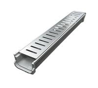 FLYIODFCXV canaleta de Acero Inoxidable, Sistema de Drenaje Zanja Resistente, Canal for estacionamientos y Piso con Rejilla Acero Inoxidable