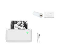 FLYIODFCXV Impresora térmica de Tickets, Impresora fotográfica portátil inalámbrica Bluetooth(A9s MAX 203DPI)