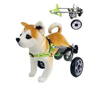 FLYIODFCXV Silla de Ruedas para Perros Andador con Ruedas for Perros pequeños y medianos, Carrito de Ayuda for la Movilidad, Equipo rehabilitación for Mascotas(Size XS Widen)