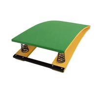 FLYIODFCXV trampolín de Gimnasia, Equipo de práctica portátil Madera Dura Curvada, for Campo Entrenamiento Atletismo en la habitación del hogar(Green,40x60x18cm)