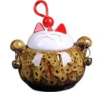 FLYIODFCXV Urna para Mascotas, Hermosas y pequeñas urnas de Recuerdo, urna for Cenizas Perros, Gatos, Mascotas, cremación, Regalos conmemorativos(Yellow,Medium)