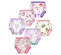 FLYISH DIRECT Calzoncillos de Entrenamiento para Niños y Niñas, 6 Packs de Ropa Interior de Entrenamiento Absorbente y Reutilizable, Momentos Gourmet, 5 años