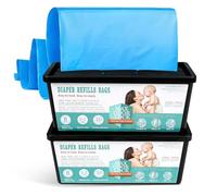 FLYISH DIRECT Recambios Cubos de Pañales Antiolor, 60 Bolsas para Cubo de Pañales, Repuesto Cubo Pañales Compatible con Diaper Genie Signature y Platinum, Capacidad hasta 2800 Pañales