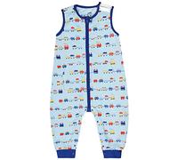 FLYISH DIRECT Saco de Dormir Con Pies Para Bebés y Niños - 1,0 TOG, Vellón, 64 cm (Para Estatura de 65-70 cm) - Diseño de Tren