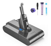 FLYLINKTECH Batería de repuesto Sesrie V8-6000 mAh para SV10 Absolute Animal Fluffy Animal Exclusive Trigger 967834 05 Aspiradora con 2 filtros, cepillo de limpieza, destornillador, 3 tornillos