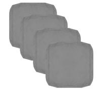 FLYMEI Fundas de cojín de Patio de 21 x 19 x 3 Pulgadas, Impermeables, para Exteriores, 4 Unidades, Fundas de cojín de Asiento para Exteriores, Silla, sofá, Color Gris