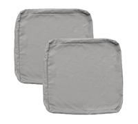 FLYMEI Fundas de cojín de Patio de 24 x 22 x 4 Pulgadas, Impermeables, para Exteriores, 4 Unidades, Fundas de cojín de Asiento para Exteriores, Silla, sofá, Color Gris