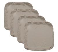 FLYMEI Fundas de cojín de Patio, Resistentes al Agua, para Exteriores, Solo Fundas de cojín para sofá de Patio, Fundas de cojín para sofá de Exteriores, 22 x 24 x 4 Pulgadas, 4 Fundas, Color Gris