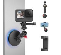 Flymile Base magnética de montaje para cámara DJI Osmo Action 5 Pro 4 3/Pocket 3 4/360/Nano/Xtra Muse, soporte magnético para coche, soporte magnético de ajuste de 360° para GoPro, para accesorios