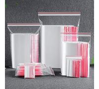 Flyoo 20x28cm Bolsas Con Cierre Zip, 50Piezas Bolsas De Plastico Transparente, Bolsas Autocierre, Engrosamiento y Duradero, Bolsas Zip, para Alimentos Secos, Dulces, Regalos