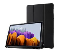 Flyorigin Funda con soporte para lápiz para Samsung Galaxy Tab S8 Plus ( S8+)/ S7 Plus ( S7+) / S7 FE 12.4 pulgadas Funda delgada para Galaxy Tab S7+ & Tab S8+