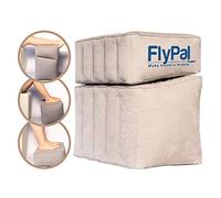 Flypal Reposapiés inflable para viajes aéreos, diseño patentado 2 en 1, cojín de almohada inflable para el hogar, la oficina y los niños para dormir en vuelos largos, 17 x 11 x 17 pulgadas, gris.