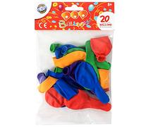 FLYPOP'S - 20 Globos para Inflar - Fiesta - 130020 - Multicolor - Látex Natural - Niño - Cumpleaños - Bomba de Agua - 19 cm x 19 cm - A partir de 3 años