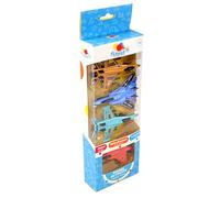FLYPOP'S - 4 Aviones de Combate - Die Cast - 027713 - Color Aleatorio - Metal - Vehículo de Retrofricción - Juguete para Niños - Regalo - Cumpleaños - 10 cm - A Partir de 3 años