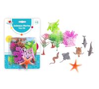 FLYPOP'S - Animales Marinos y Accesorios - Vida Marina - 036612 - Modelos Surtidos - Plástico - Animales - Juguete para niños - Regalo - Peces - Accesorios - A Partir de 3 años