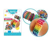 FLYPOP'S - Estuche de 2400 Elásticos - Manualidades - 038659 - Multicolor - Plástico - Joyería - Juguete para niños - Pulsera - Hazlo tú Mismo - A Partir de 5 años