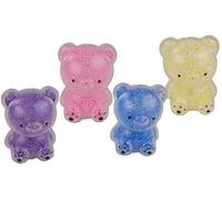 FLYPOP'S - Pack de 12 Ositos Antiestrés - Juego de Feria - 037219PA - Color Aleatorio - Plástico - Niño - Adulto - Rehabilitación - Juguete Sensorial - Regalo - Cumpleaños - A Partir de 3 Años