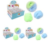 FLYPOP'S - Pasta moldeable y elástica - Manualidades - 034272 - Colores Surtidos - Niño - Adulto - Rehabilitación - Ansiedad - Juguete sensorial - 7 cm x 3,6 cm - A Partir de 3 años (Paquete de 3)