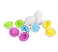 FLYPOP'S - Puzzle 6 Huevos para Encajar - Juego Educativo - Primeras Reflexiones - 057693 - Multicolor - Plástico Montessori - Juguete Infantil - Lúdico - Rompecabezas - 5 cm - A Partir de 2 años
