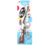 FLYPOP'S - Set de vaquero - Accesorios de disfraz - 187501 - Marrón - Juguete para niños - Carnaval - Disfraz - Rifle - Esposas - Sheriff - Oeste - Bandido - A partir de 3 años