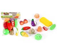 FLYPOP'S - Verduras para Cortar - Juego de imitación - 018948 - Multicolor - Plástico - Cocina - Alimento - Juguete para niños - Juego de té - 26 cm x 19 cm - A Partir de 3 años.