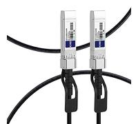 FLYPROFiber Cable DAC de 1 m (3,3 pies) 10G SFP+ Twinax de conexión directa pasiva de cobre compatible con Cisco SFP-H10GB-CU1M, Ubiquiti, Netgear, Mikrotik, D-Link, Mellanox, Supermicro y más