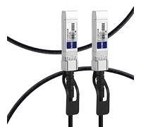 FLYPROFiber Cable Twinax de cobre de conexión directa pasiva de 0,5 m (2 pies) 10G SFP+ (DAC) compatible con Cisco SFP-H10GB-CU0.5M, Ubiquiti, Netgear, Mikrotik, D-Link, Mellanox, Supermicro y más.