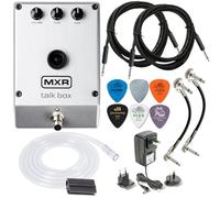 flysclean MXR M222 TALK BOX Pedal de efectos para guitarra, teclado y otros instrumentos con 2 cables, púas Dunlop, afinador True Tune, 2 cables de conexión MXR