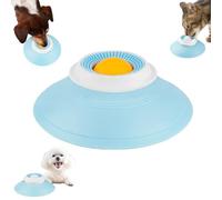 FlyShangUgo Lick Sphere for Dogs, Ball Shaped Lick Sphere Slow Feeder, Non Slip for All Dogs and Cats Interactive Treat Toy for Anxiety Relief, Enrichment & Healthy Feeding (Yellow)