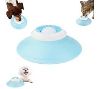 FlyShangUgo Lick Sphere for Dogs, Ball Shaped Lick Sphere Slow Feeder, Non Slip for All Dogs and Cats Interactive Treat Toy for Anxiety Relief, Enrichment & Healthy Feeding (White)