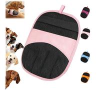 FlyShangUgo Pet Hair Removal Glove for Dogs & Cats, Double-Sided Pet Grooming Gloves, Reusable Fur Remover Glove for Couch, Carpet, Car Seats, Universal Fit Washable Hair Cleaner (B)