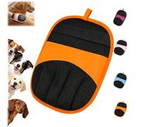 FlyShangUgo Pet Hair Removal Glove for Dogs & Cats, Double-Sided Pet Grooming Gloves, Reusable Fur Remover Glove for Couch, Carpet, Car Seats, Universal Fit Washable Hair Cleaner (A)