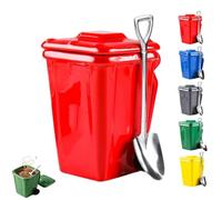 FlyShangUgo Trash Can Mug with Lid, Creative Trash Can Coffee Mugs for Office Desktop, Funny Trash Ceramic Coffee Mug with Shovel Spoon, Unique Ceramic Gift Drinkware for Daily Use (A)