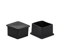 Flyshop 4 Tapas de Patas de Silla de PVC antiarañazos, se Adapta a Patas cuadradas con OD 1-3/4" x 1-3/4", 45 x 45 mm