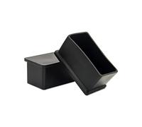 Flyshop 4 Tapas para Patas de Silla de PVC, antiarañazos, Flexibles, Protectores de Suelo rectangulares para Muebles de Mesa de 0,79" x 1,6" (20 x 40 mm)