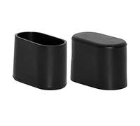 Flyshop 8 Tapas ovaladas de PVC Suave para Patas de Silla, Protectores de Piso, Fundas de Mesa para Muebles, 25 x 50 mm, 1" x 2"