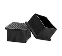 Flyshop Tapas para Patas de sillas, Fundas de Mesa, Protectores de Suelo Flexibles de PVC, Patas cuadradas, 4 Unidades, 40 x 40 mm, 1-9/16" x 1-9/16"