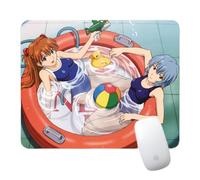 Flyshun Ayanami Rei Anime Alfombrilla de ratón 20 x 24 cm - Alfombrilla de ratón cuadrada (7,8 x 9,4 pulgadas) con base antideslizante para jugadores y oficinas (Ayanami Rei 2)