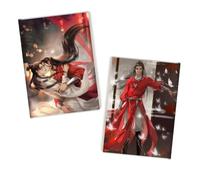Flyshun XieLian HuaCheng Cuaderno estilo anime, 65 hojas (130 páginas), 13 x 18,5 cm, para escuela y oficina, duradero (HuaCheng 10)
