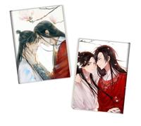 Flyshun XieLian HuaCheng Cuaderno estilo anime, 65 hojas (130 páginas), 13 x 18,5 cm, para escuela y oficina, duradero (HuaCheng 11)