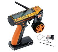 Flysky FS-GT3C FS GT-3C 3CH Pistola Controlador RC / w Receptor TX Batería Cable USB actualizado FS-GT3B (Orange)